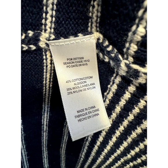 Splendid wool stripe long cardigan duster - Picture 4 of 4